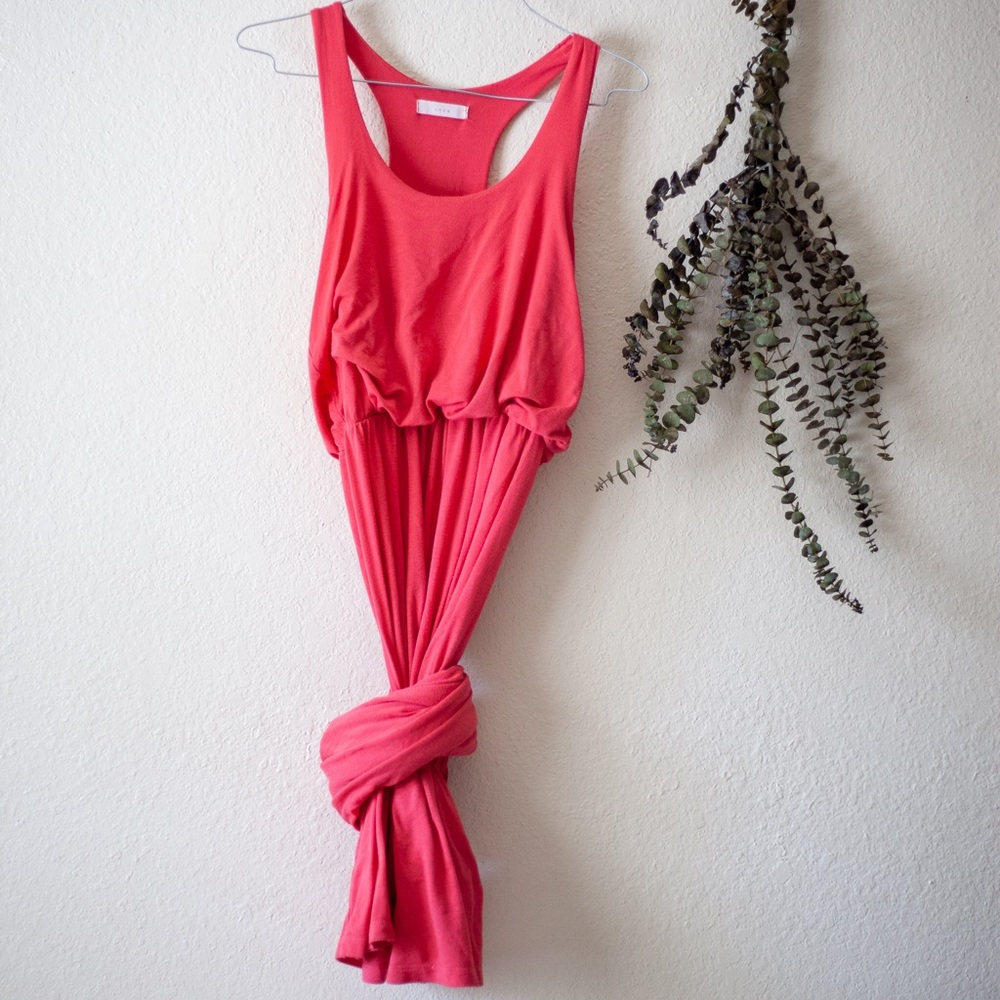 Rich coral sundress
